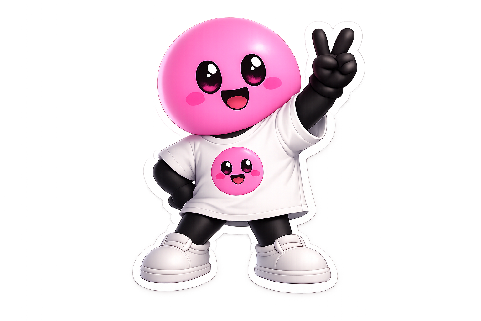 Dot modeling T-shirts